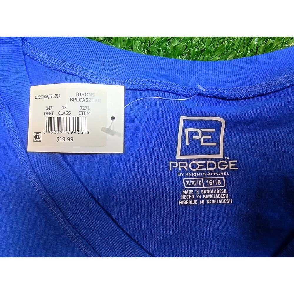 New ProEdge Bisons Baseball Women's T-Shirt - Blue, Size XLarge - Picture 3 of 7